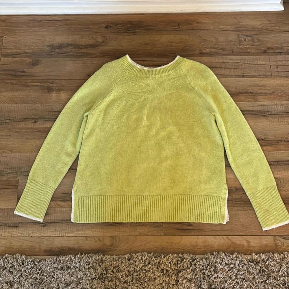 Talbots lime green sweater